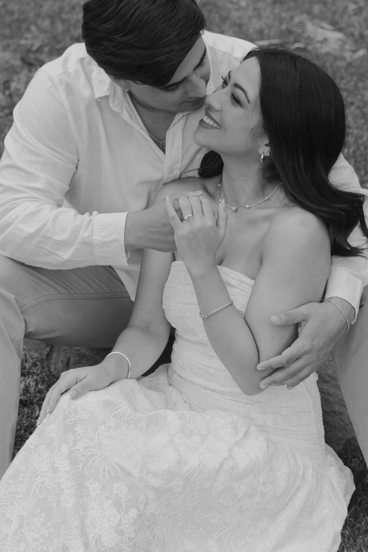 Primer plano de abrazo